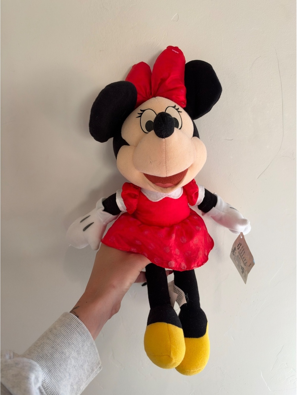 Disney Minnie Mouse Red Dress Plush Stuffed Animal with Original Tag